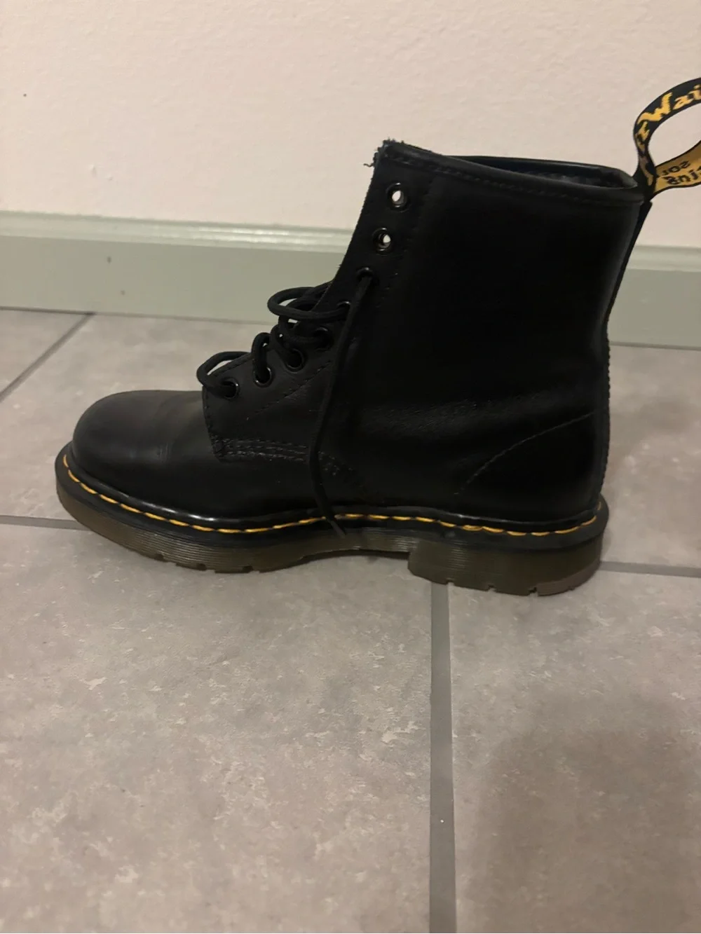 Dr. Martens Industrial Safety Work Boots Black Leather ASTM Men’s US 8 EU 41